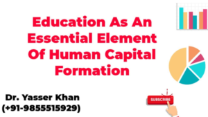 what is the role of education in human capital formation